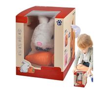Giocattolo coniglietto saltatore, giocattoli di coniglio per bambini - coniglio di peluche con orecchie che si muovono, animali elettronici, coniglietti di peluche, giocattolo interattivo per