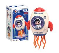 Giocattolo - Controllo Della Direzione Autonoma | Pieno Di Stelle Sky Rocket Toy | Bambola Musicale Proiettore Illuminato | Giocattoli Per Bambini Per Il Festival Per Le Vacanze Interne Tavol