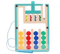 Giocattolo coordinato - Puzzle magnetico scorrevole in legno, gioco da tavolo per l'apprendimento dei colori, giocattolo educativo m0ntessori | Gioco di apprendimento per bambini e adolescenti |