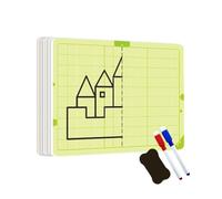 Giocattolo Creativo per Disegno a Simmetria con Griglia per Bambini | Tavoletta da Disegno per Tracciare Schemi a Quadretti - Set Di Strumenti Per L Addestramento Alla Scrittura E Lo Sviluppo Delle Ca