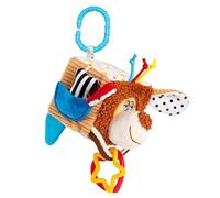 Giocattolo da appendere per auto con texture multiple, Puppy | del tessuto per l ' esplorazione tattile e monitoraggio visivo, giocattolo per lo sviluppo