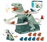 Giocattolo da arrampicata con dinosauro, giocattolo per salire le scale, giocattolo da corsa per bambini, dinosauro sulle montagne russe con musica, luce intelligenza, puzzle educativo, per ragazzi e