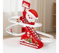 Giocattolo da arrampicata di Babbo Natale, set di giocattoli con rotelle e