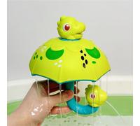 Giocattolo da bagnetto per bambini, Ombrello da bagno Giocattolo Irrigatore per bambini Soffione doccia rotante con getto d'acqua per divertirsi nella vasca, Lavabile in lavastoviglie, Dinosauro, Dec