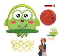 Giocattolo da bagno con cerchio da basket, anello da basket per vasca da bagno per bambini piccoli - Kit cerchio da basket con ventosa per bambini - Giocattoli da doccia multiuso per la giornata dei