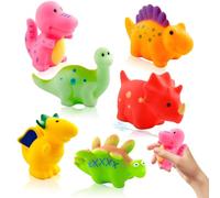 Giocattolo da bagno con dinosauro, 6 pezzi, giocattolo acquatico per bambini, giocattolo galleggiante per vasca da bagno, giocattolo da bagno per bambini