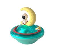 Giocattolo da bagno illuminato - Giocattolo a spruzzo d'acqua a tema spaziale con musica, gioco interattivo in piscina e vasca da bagno, giocattoli divertenti per la doccia per bambini, spruzzatore