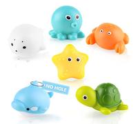 Giocattolo da bagno per bambini, 6 pezzi, senza foro, senza muffa, per bambini a partire da 1 2 3 4 anni, giocattolo acquatico per, giocattolo da bagno