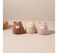 Giocattolo da bagno per bambini in silicone a forma di orsetto, giocattolo da masticare per il momento del bagnetto dei neonati, giocattolo da spremere per il gioco in acqua Orso beige,Orsetto rosa ch