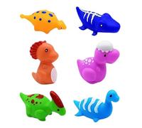 Giocattolo da bagno per bambini - Set di dinosauri luminosi, 6 giocattoli per vasca da bagno, divertente gioco d'acqua | ragazze bambini 1-5 anni, divertimento in piscina, regalo per shower