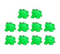 Giocattolo Da Bagno Rana Cigolare Fluttuante - 10pcs Rane In Gomma | Giocattoli Da Bagno Divertenti | Mini Rane In Resina | Mini Rana In Gomma Set Per Il Balzo Per Bambini, Il Gioco D'acqua E Le Attiv