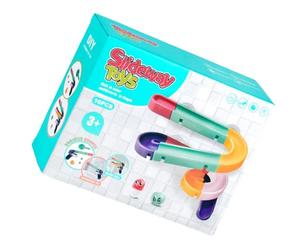 Giocattolo da bagno scorrevole - Pista D'acqua | ABS - Set di gioco interattivo a che include una ruota girevole apprendimento dei colori coordinamento occhio-mano Sviluppo Motric