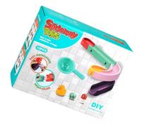 Giocattolo da bagno scorrevole - Pista D'acqua | Plastica ABS - Set di gioco interattivo a ventosa che include una ruota girevole apprendimento dei colori coordinamento occhio-mano Sviluppo Motric