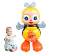 Giocattolo da ballare | Ape elettrica con musica e luce - Giocattoli dei cartoni animati divertenti per lo sviluppo per bambini come riempitivo di Natale e cestino per viaggi a casa, scuola e