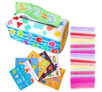 Giocattolo da Boxe per Bambini, Giocattolo sensoriale, per Bambini, per Bambini, per Tirare, ordinare, scoppiettare, Colori e Modelli, Giocattoli per Bambini, Regalo 6, 1 2 3 Anni