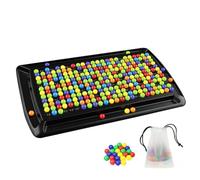 Giocattolo da gioco da tavolo a scacchi con perline di iride - Set di palline da tavolo con bordo di perline di classificazione dei colori | Gioco di rimozione delle palline iride | Gioco educativo