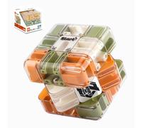 Giocattolo da labirinto 3D a forma di cubo con pallina, allenamento interattivo del cervello e gioco di logica, giocattolo educativo regalo per bambini, ragazzi e adulti, 8,5 x 8,5 x 8,5 x 8,5 cm