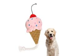 Giocattolo da masticare scricchiolante per cuccioli, 15 cm, grande peluche a forma di cibo, durevole e interattivo, per cani di taglia piccola, media e grande, divertente gioco