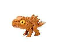 Giocattolo da Mordere a Forma di Dinosauro da Dito, Mano Ingannevole da Mordere, Divertente E Creativo Pupazzo Interattivo a Forma di Dinosauro per Gi, Stegosauro Marrone