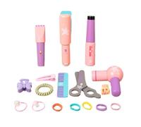 Giocattolo da parrucchiere, giocattoli educativi in legno per imparare acconciatura e styling - strumenti giocattolo per lo styling dei capelli per bambini - per ragazze e bambini 3+ anni scuola casa