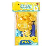 Giocattolo da per bambini, giocattolo da bagno con pesce, anatre galleggianti, laghetto gonfiabile, divertimento in famiglia, vacanze in spiaggia, regalo di compleanno