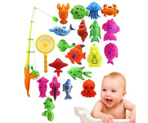 Giocattolo Da Piscina Per Bambini, Giocattolo Da Bagno Con Canna Da Magnetica, Gioco Con Canna Da Magnetica Galleggiante | Pesce Galleggiante Per Vasca Da Bagno, , Lezioni Didatt