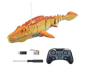 Giocattolo Da Piscina Per Dinosauri - Giocattolo Mosasaurus Telecomandato, Giocatolo Per L'acqua Per Immersioni, Funzione Spruzzo Leggero | Nuoto Per Bambini Lago Bagno Oceano Gioco Dinosauro RC Gioc