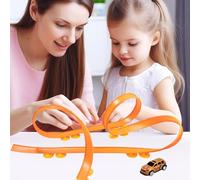 Giocattolo da pista per auto, Giocattolo da pista | Assemblaggio 'auto pull-back da corsa su | Divertenti giochi di strada flessibili, giocattoli per con piste flessibili per Natale, Hallow