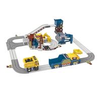 Giocattolo Da Pista - Set Da Gioco Per Auto A Tema Cava | STEM Building Toys Apprendimento Di Risorse Educative Per Natale, Compleanno, Bambino, Veicolo Da Costruzione, Manovra Ferroviaria Interattiva