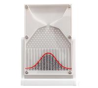 Giocattolo da scrivania Galton Board con curva a campana, gadget scientifici interessanti per le aule di fisica, supporto pratico per l'insegnamento della matematica(White)