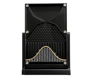 Giocattolo da scrivania Galton Board con curva a campana, gadget scientifici interessanti per le aule di fisica, supporto pratico per l'insegnamento della matematica(Black)