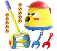 Giocattolo da spingere per bambini, Giocattolo con aspirapolvere a sfera Set di aspirapolvere per bambini con rotazione a 360° con girello spinta, palla con campana rotante e vanga per 3+ senza bat