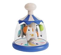 Giocattolo da spremere e girare, giostra da spremere e girare - Impara l'attività della giostra su causa ed effetto - Giocattolo rotante, interattivo e evolutivo per bambini