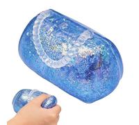 Giocattolo da spremere glitterato, Fidget sensoriale da borsetta, Squishy antistress comfort con materiale morbido, oggetto da gioco antistress, giocattolo per bambini dal design divertente, gadget fi