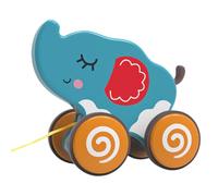 Giocattolo da tirare,Giocattoli da tirare per 1 anno - Divertente giocattolo push-pull per animali,Diversi stili di gioco, pneumatici silenziosi, giocattoli educativi per camminare e bilanciare, promu