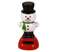 Giocattolo danzante solare natalizio Simpatica statuetta con testa a forma di bobble Head Decorazione danzante ad energia solare per cruscotto dell'auto Home Office Ornamento festivo per le vaca