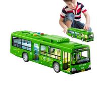 Giocattolo Del Bus Della Città - Giocattolo Di Autobus Elettrico Educativo, Giocattolo Del Veicolo Della Città Portatile | Autobus Di Diligenza Urbana A Batterie, Grande Modello Di Auto Con Musica E