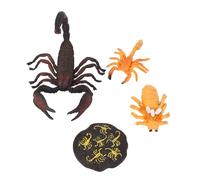 Giocattolo del Ciclo di Crescita dello Scorpione Modello Realistico per L'apprendimento Cognitivo dei Bambini, Set di Figurine di Scorpione da 4 Pezzi per il Gioco Interattivo e L'istruzione