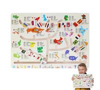 Giocattolo Del Labirinto Di Matchmaking Del Tavolo,Attività Di Apprendimento Precoce In Legno | Giocattolo Del Labirinto Da Tavola Per Contare I Numeri | Per Bambini Oltre 3 Anni Aula, Soggiorno,