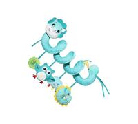 Giocattolo del seggiolino per auto,Sonagli e giocattoli per lettino per bambini - Con campana integrata colorata sensoriale giocattolo di peluche per passeggino letto cameretta dei bambini ragazze in
