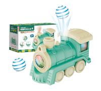 Giocattolo del treno - Treno delle palle che soffia per bambini e ragazze, set sensoriale educativo con suoni e luci per bambini e ragazze, regalo di Natale