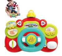 Giocattolo Del Volante Per Bambini - Giocattoli Di Apprendimento Interattivo | Giocattolo Musicale | Guida Educativa Con Luce E Suono Per La Scuola Pretendente Coordinamento Per Gli Occhi A Mano (23x5