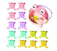 Giocattolo Della Rana Che Salta Per Bambini - Rana Che Rimbalza Con Le Dita, Riempitivi Per Sacchetti Puzzle Per Bambini, Giocattolo Del Rospo Salta Salto, Gioco Di Rospi Con Secchio Di R