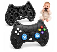 Giocattolo Dentizione Sensoriale in Silicone, Telecomando Controller di Gioco Massaggiagengive per Bambini Maschi e Femmine 3 6 9 12 Mesi, Neonati Giochi Pulsanti Premibili, Regalo Nascita Baby Shower