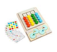 Giocattolo di abbinamento dei colori in legno, gioco di logica prescolare