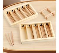 Giocattolo di addestramento con scatola di fusi in legno, giocattoli