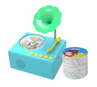 Giocattolo di apprendimento del grammofono per tutti-piccoli - Giradischi fonografo per | Lettore musicale di storia fonografo per, Giocattolo di apprendimento interattivo per ragazzi