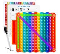 Giocattolo di apprendimento di Fidget di schiocco della Tabella di moltiplicazione, bordo educativo del gioco di matematica con l'indicatore, colori dell'