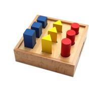 Giocattolo di apprendimento precoce del puzzle di legno per il bambino di forma geometrica Sorter divertente giocattolo educativo colorato Plugging Block Toy