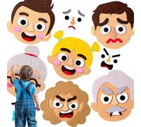 Giocattolo di apprendimento sociale ed emotivo, adesivi in feltro divertenti per l'apprendimento sociale ed emotivo, kit di emoticon in feltro per l'istruzione.